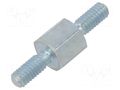 Screwed spacer sleeve; 5mm; Ext.thread: M2,5; hexagonal; steel DREMEC TMM-M2.5X5/DR422