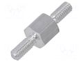 Screwed spacer sleeve; 5mm; Ext.thread: M2,5; hexagonal DREMEC TMM-M2.5X5/DR432
