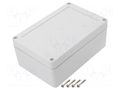 Enclosure: multipurpose; X: 100mm; Y: 150mm; Z: 60mm; ZP; light grey KRADEX ZP15010060SJ-PC