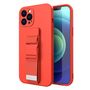 Rope case gel case with a chain lanyard bag lanyard iPhone 8 Plus / iPhone 7 Plus red, Hurtel 5907769328459 5907769328459