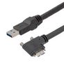 USB CABLE, 3.0 A PLUG-R/A MICRO B PLUG CAU3HFA-90LMBV-2M