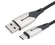 USB CABLE, 2.0 A PLUG-C PLUG, 3.3FT USBCA2LED-MM-1M