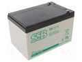 Re-battery: acid-lead; 12V; 12Ah; AGM; maintenance-free; 4.1kg SSB ACCU-HP12-12/S