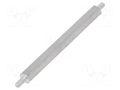 Screwed spacer sleeve; 60mm; Ext.thread: M3; hexagonal; aluminium DREMEC TMM-M3X60/DR435
