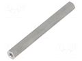 Screwed spacer sleeve; 60mm; Int.thread: M3; hexagonal; aluminium DREMEC TFF-M3X60/DR135
