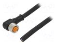Cable: for sensors/automation; M8; PIN: 4; angled; 10m; plug; 60VDC LUTRONIC 080504002-10M
