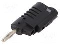Connector: 4mm banana; plug; 36A; 30VAC; 60VDC; black; 57.2mm ELECTRO-PJP PJ1084-B