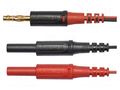 Test lead; 60VDC; 30VAC; 10A; banana plug 4mm x2,both sides SCHÜTZINGER AL861810-SW-RT