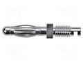 Connector: 4mm banana; plug; 32A; 33VAC; 70VDC; non-insulated SCHÜTZINGER FK1215NI