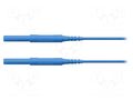 Test lead; 6kVDC; 6kVAC; 16A; banana plug 4mm,both sides; Len: 2m SCHÜTZINGER HSPL8568200-BL