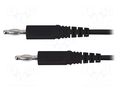 Test lead; 70VDC; 33VAC; 16A; banana plug 4mm,both sides; Len: 1m SCHÜTZINGER MFK091100-SW