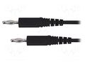Test lead; 70VDC; 33VAC; 16A; banana plug 4mm,both sides; Len: 2m SCHÜTZINGER MFK091200-SW