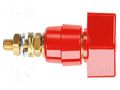 Laboratory clamp; red; 1kVDC; 63A; on panel,screw,screw terminal SCHÜTZINGER POL631L-RT