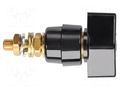 Laboratory clamp; black; 1kVDC; 63A; brass; polycarbonate SCHÜTZINGER POL631L-SW