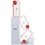 Milky Case silicone flexible translucent case for Samsung Galaxy S21+ 5G (S21 Plus 5G) red, Hurtel 5907769312076 5907769312076