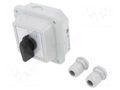 Switch: cam switch; Stabl.pos: 2; 16A; 0-1; wall mount; Poles: 1 SPAMEL LK16R-1-825-OB1