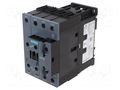 Contactor: 4-pole; NO x4; Auxiliary contacts: NO + NC; 230VAC; 38A SIEMENS 3RT2337-1AP00