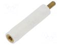 Insulating sleeve; Int.thread: M2,5; L: 25mm; UL94V-2; polyamide DREMEC TFM-M2.5X25/DR2182