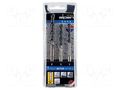 Drill set; steel; blister; PROFI BETON; 5mm,6mm,8mm; 3pcs. ALPEN-MAYKESTAG ALP.101803100
