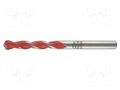 Drill bit; Ø: 5mm; 3/16"; L: 400mm; steel; tungsten carbide ALPEN-MAYKESTAG ALP.73000500100