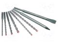 Drill set; for concrete; steel; F4 FORTE; 8pcs. ALPEN-MAYKESTAG ALP.500008100