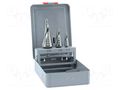 Drill set; for metal; high speed steel cobalt HSS-E; 3pcs. ALPEN-MAYKESTAG ALP.72600003100