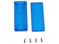 Enclosure: multipurpose; X: 40mm; Y: 100mm; Z: 15mm; 1551 MINI; ABS HAMMOND HM-1551UUTBU