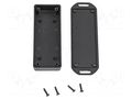 Enclosure: multipurpose; X: 40mm; Y: 100mm; Z: 20mm; 1551 MINI; ABS HAMMOND HM-1551UFLBK