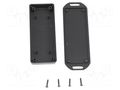 Enclosure: multipurpose; X: 40mm; Y: 100mm; Z: 15mm; 1551 MINI; ABS HAMMOND HM-1551UUFLBK