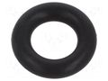 O-ring gasket; FPM; Thk: 3mm; Øint: 7mm; black; -20÷200°C ORING USZCZELNIENIA TECHNICZNE O-7X3-75-FPM-BK