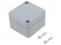 Enclosure: multipurpose; X: 50mm; Y: 52mm; Z: 35mm; ABS; light grey GAINTA A362-IP68