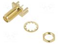 Connector: RP-SMA; socket; male; card edge; angled 90°; SMT; PTFE ADAM TECH RF2114AT1750RPG