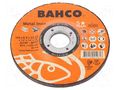 Grinding wheel; Ø: 115mm; Øhole: 22.23mm; Disc thick: 6.4mm BAHCO SA.3921-115-T27-IM