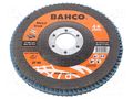 Flap grinding wheels; Ø: 125mm; Granularity: 80; 22.23mm; Class: 4* BAHCO SA.3927-125IM-P80