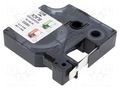 Heat shrink markers; 1.5m; white; Character colour: black; RHINO DYMO DYMO.18053