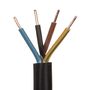 Lietkabelis OMY power cable H03VV-F 4x0.5mm2 (black, 100m) KM405LIETJ