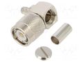 Connector: TNC; plug; male; angled 90°; 50Ω; soldering,crimped AMPHENOL RF 122140