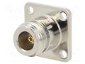 Connector: N; socket; female; straight; 50Ω; soldering; gold-plated AMPHENOL RF 082-97-RFX