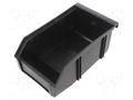 Cuvette; ESD; L: 160mm; W: 98mm; H: 70mm; black STATICTEC PRT-STP1101