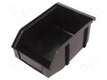 Cuvette; ESD; L: 197mm; W: 130mm; H: 89mm; black STATICTEC PRT-STP1102