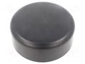 Container: box; ESD; Ht: 45mm; black; Ø: 120mm; round STATICTEC PRT-STP1120