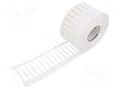 Label; polyester; white; -40÷150°C; slide; TM-I; UL94HB; W: 4mm; reel WEIDMÜLLER WM-2005440000