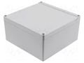 Enclosure: multipurpose; X: 180mm; Y: 180mm; Z: 90mm; 1555; grey; IP68 HAMMOND HM-1555WA2GY