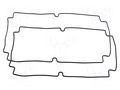 Gasket; for enclosures; Kit: rubber gasket x2; 2pcs. HAMMOND HM-1554XGASKET