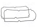 Gasket; for enclosures; Kit: rubber gasket x2; 2pcs. HAMMOND HM-1554VAGASKET