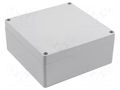 Enclosure: multipurpose; X: 140mm; Y: 140mm; Z: 60mm; 1554; grey; IP68 HAMMOND HM-1554Q2GY