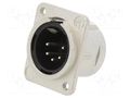 connector CHASS. CON. MALE 5POLE L W/M3 NEUTRIK NTR-NC5MDM3-L-1