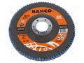 Flap grinding wheels; Ø: 125mm; Granularity: 40; 22.23mm; Class: 4* BAHCO SA.3927-125IM-P40