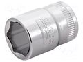 Socket; 6-angles,socket spanner; HEX 21mm; 3/8"; tool steel BAHCO SA.7400SM-21
