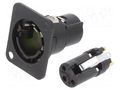 connector XLR FEMALE MODUL W/FLANGE NEUTRIK NTR-NM3FD-B